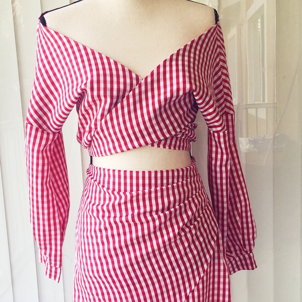 2 piece off shoulder set
